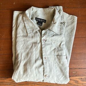 Mark Shale Men’s 100% silk button up shirt.